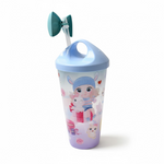 Unicorn Kids Water Bottle with Straw & Spill-Proof Lid (No Light)