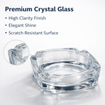 Glass Brunswick Crystal Quality Cigar Cigarette Ashtray