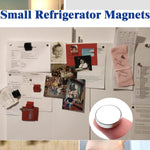 8.9mmx1.2mm Small Ferrite Silver Magnets in Disc Shape for Photo Gallery Hobby  65pc Set