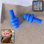 Reusable Silicone Swimming Ear Plugs Set - Comfortable & Waterproof