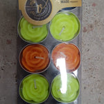 Relaxing rose flower tealight candles set