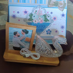 Duck Shape Cystal Led Lamp & Photo Frame Night Lamp | Wedding Gift | love couple