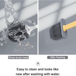 Silicone Toilet Brush with Holder (Without Box)