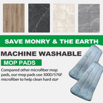 High-Quality 40x13 cm Reusable Flat Mop Microfiber Cleaning Pad Refill (1 Pc)