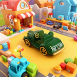 Funwoods Friction-Powered Vintage Car Toy - (1 Pc)