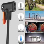 Safora Portable Mini Bike Pump with Gauge and Foot Operation