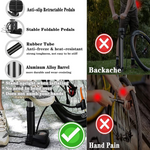 Safora Portable Mini Bike Pump with Gauge and Foot Operation