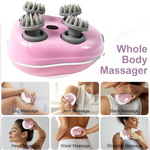Smart Electric Scalp & Body Massager with 4 Detachable Heads