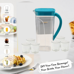Supermom Plastic Marina Jug with 6 Glass Set
