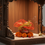 vastu Kalash Pooja Decorative Copper-Style Kalash - (1 set)