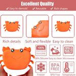 Crab Ice Mold – Silicone Ice Cream & sicle Mold for Kids (1 Pc)