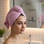 Quick Turban Hair-Drying Absorbent Microfiber Towel (1 Pc / Mix Design)