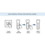 Self Stick Push Pull Helper (2 Pc)