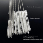 Nylon wool brush for cleaning bottles