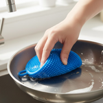 Silicone Dish Scrubber Sponge Mildew Free, Non Stick, Heat Resistant
