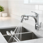 Rotating Splash Filter Faucet Sprayer Head Double O-ring Design For Bathroom Kitchen