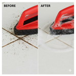 Bathroom Brush with abrasive scrubber for superior tile cleaning