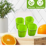 Plastic Drinking Glass Set For Drinking Milk Water Juice (Pack of 4)