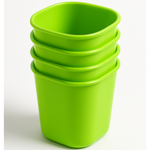 Plastic Drinking Glass Set For Drinking Milk Water Juice (Pack of 4)