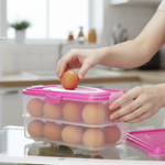 Double Layer 24 Grid Egg Storage Box for Egg Storage Container