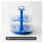 4 in 1 Multipurpose 360 Degree Rotating Pickle Rack Container for Kitchen