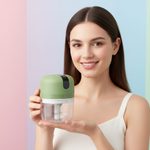 Wireless USB Rechargeable Mini Electric Garlic Machine / Chopper 3 Blades (300Ml)