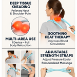 Portable Neck & Shoulder Massager for Back and Waist Relief