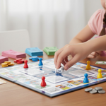 Fun Filled Business Game with Plastic Money Coins for Young Businessmen