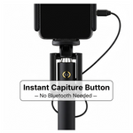 Selfie Sticks Box with Aux Wire for All Smart Phones