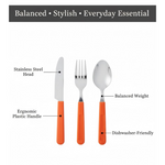 New Stylish 24 Pcs Plastic, Stainless Steel Cutlery Set (Pack of 24)