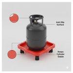 Square Plastic Gas Cylinder Trolley