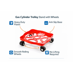 Square Plastic Gas Cylinder Trolley
