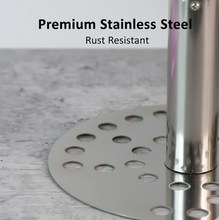 Stainless Steel Potato Masher, Pav Bhaji Masher with wooden handle