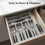New Stylish 24 Pcs Plastic, Stainless Steel Cutlery Set (Pack of 24)