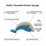 Dolfin Reusable Kitchen Sponge – Superior, Multi-Surface, Low Maintenance (1 Pc)