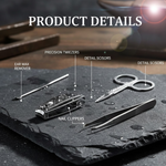 Mini Nail Clipper Set With Plastic Storage Case, (4 Pc Set)