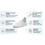 No-Show Liner Socks with Anti-Slip Heel Grip  (1 Pair)