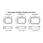3-Piece Multicolor Airtight Container Set – Rectangular Food & Fridge Storage