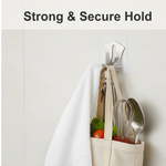 18-Piece Stainless Steel Wall Hooks: Organize Your Home Effortlessly