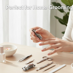 6-in-1 Professional Nail Care Kit: Clippers, Scissors & More Nail (Travel or Home)