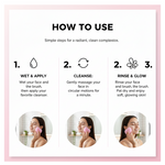 Heart-Shaped Silicone Face Wash Brush – Facial Cleansing Scrubber for Women