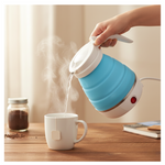 Silicone Foldable Collapsible Electric Water Kettle Camping Boiler