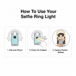 Selfie Flash Ring Light with 3 Level of Brightness (1 Pc)