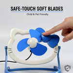 USB Mini Fan: Cute, Quiet & Portable Desk Buddy (Battery Not Included)