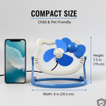 USB Mini Fan: Cute, Quiet & Portable Desk Buddy (Battery Not Included)