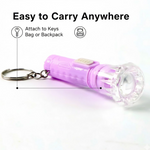 Mini LED Flashlight Keychain Torch (Mix Color & 1 Pc)