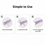 Mini LED Flashlight Keychain Torch (Mix Color & 1 Pc)