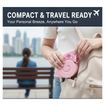 Cute USB Mini Fan: Bright, Quiet & Portable for Your Desk (Battery Not Included)