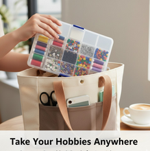 15-Grid Clear Plastic Jewelry Organizer Box with Dividers (1 Pc)