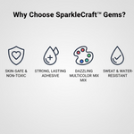 Self Adhesive Crystal Stickers for Art, Craft, Jewelry, Phone & School Projects
